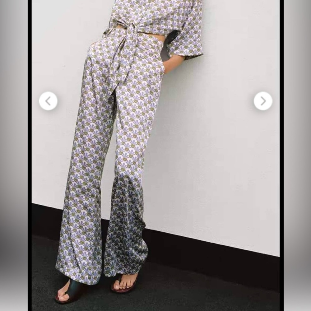 Zara Patterned Trousers
